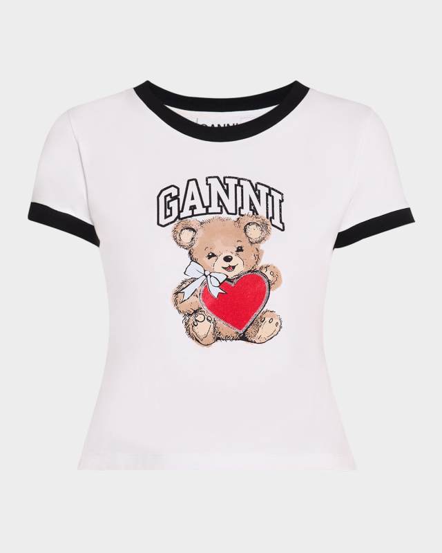 Basic Jersey Short-Sleeve Bear T-Shirt